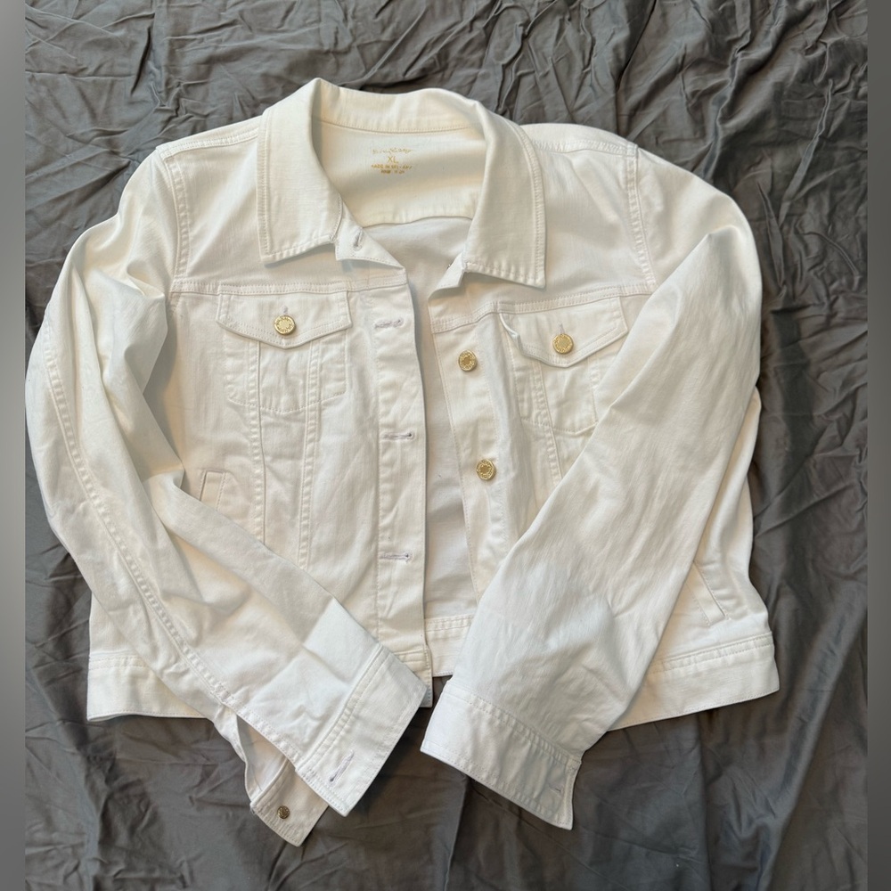 Lilly Pulitzer Seaspray Jacket Size XL White